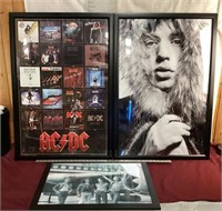 3 Rock ‘n’ Roll Posters, AC/DC, Led Zeppelin &