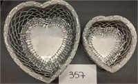 Metal Heart Baskets