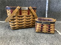 Longaberger USA Bee Basket Bundle