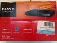 Ultra-Slim Sony DVD Player; New