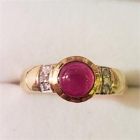 $100 Silver Gemstone Ring