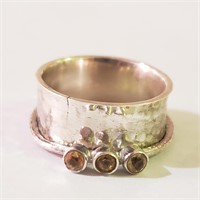 $140 Silver Citrine Ring