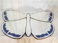 1930s Butterfly Form Mirror.Bevelled
