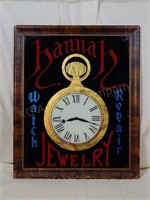 Hannah Jewelry Reverse Painted Sign