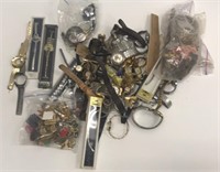 Assortment of Costume Jewelry and Watches