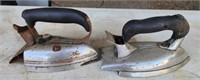 Two Vintage electric steam irons