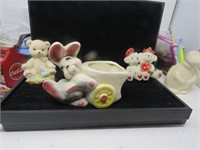 Early Pottery Bunnie Planter