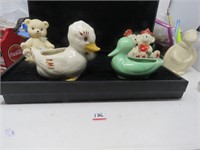 Early Pottery Duck  Planters