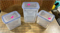 Containers Snap locking lid 4 pc set