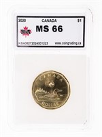 Canada 2020 $1 MS66 KSA