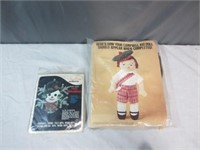 2 Vintage Knitting Kits Both New In Package