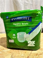 New OptiFit FitRIght adult diapers sz 2XL