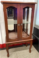 Small Display Cabinet. Doors MISSING Glass (19"W