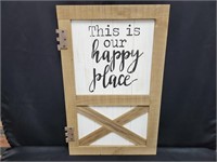 "THIS IS OUR HAPPY PLACE" WALL ART