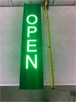 Lighted OPEN sign