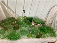 Large Collection of Green Depression