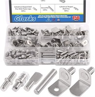 Glarks 156Pcs Shelf Pins Kit