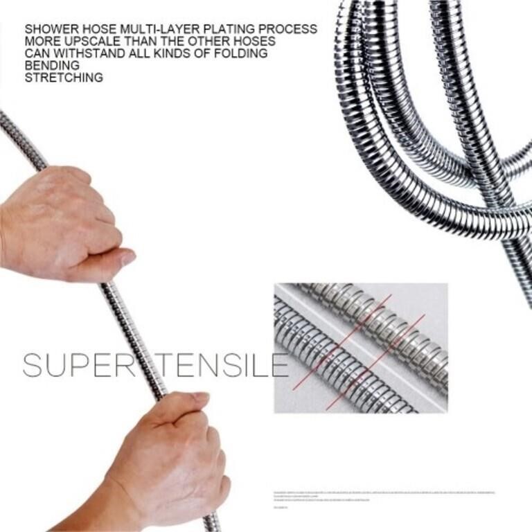 INTEXCA Extra Long Shower Hose 2.45 Meters