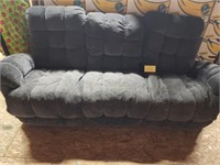 Double Recliner couch - blue