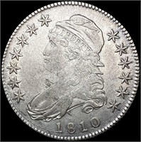 1810 O-102a Capped Bust Half Dollar CLOSELY UNCIRC