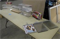 (6) Acrylic Model Cases & Display Stands