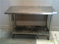 Stainless 38"X24" Stainless Prep Table