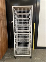 Organzing Rack on Wheels 6 Trays