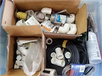 Mixed Box Of PVC Plumbing Items