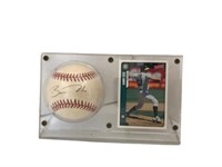 Barry Zito Signed Baseball & Trading Card