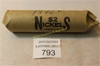 Roll of (40) Jefferson Nickels - 1946P