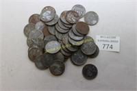 Lincoln Steel Pennies - 1943 (50) Total