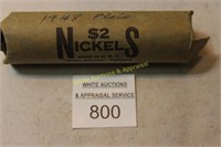 Roll of (40) Jefferson Nickels - 1948P