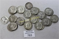 Washington Quarters  - 1935's to 1958 - (38) Total