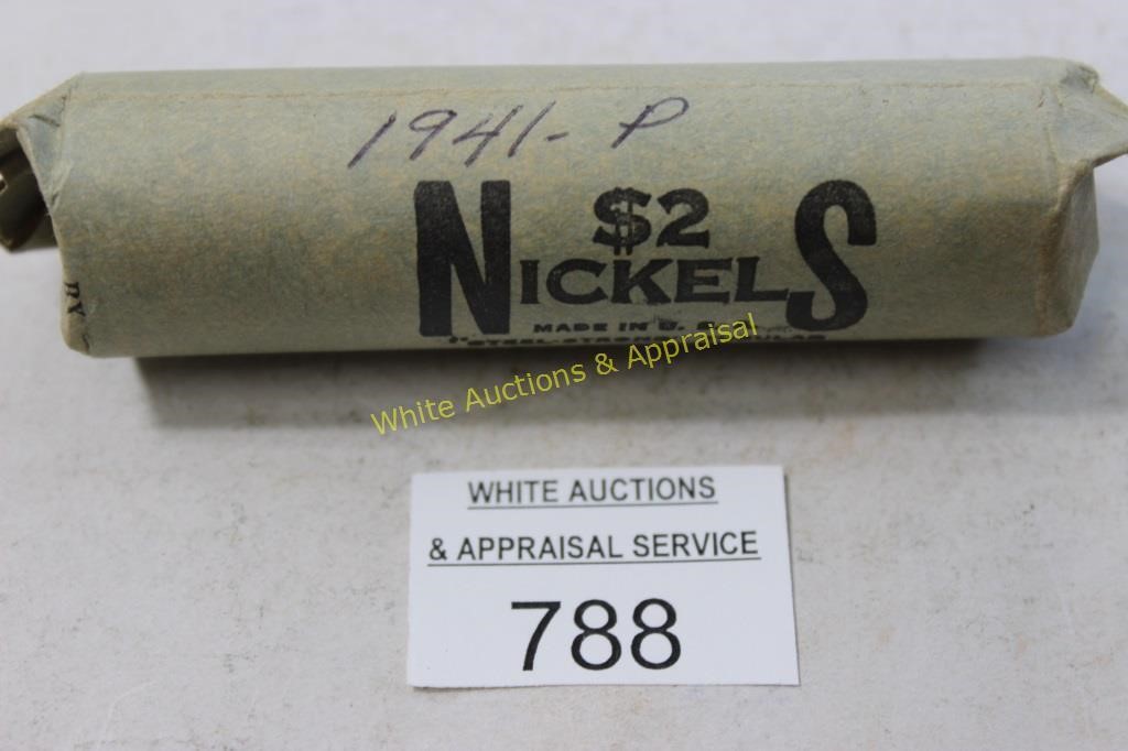 Roll of (40) Jefferson Nickels  - 1941P