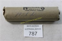 Roll of (40) Jefferson Nickels  - 1958D