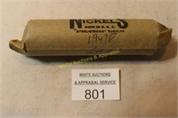 Roll of (40) Jefferson Nickels - 1947P