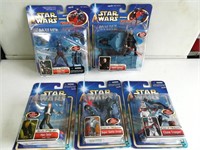 (5) Star Wars Figures Sealed Attack of the Clones