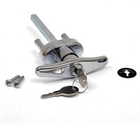 Garage Door Lock T Handle w/2 Keys - Universal