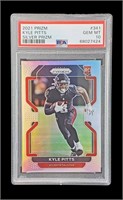 2021 KYLE PITTS SILVER PRIZM FOOTBALL ROOKIE CARD