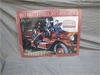 3 Stooges "When Disaster Strikes" Wall Sign