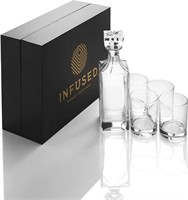 Luxury Whiskey Decanter & Glass Gift Set