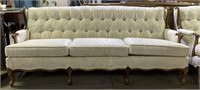 (H) White Floral Couch 79” x 34” x 35”