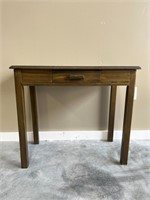 Small Antique Wooden Students Writing Desk