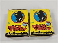 2) VINTAGE TOPPS DICK TRACY WAX BOXES
