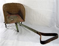 Antique Wicker Doll Buggy