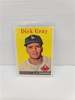 1958 Topps Dick Gray L.A. Dodgers Baseball Card
