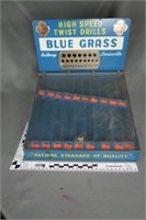 Blue Grass twist drill bits store display