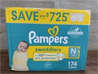 Pampers swaddlers newborn 174 count