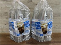 2-120 pack clear plastic cups 20 oz