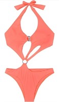 (new)Size:L,Women's Solid Color Strappy Hollow